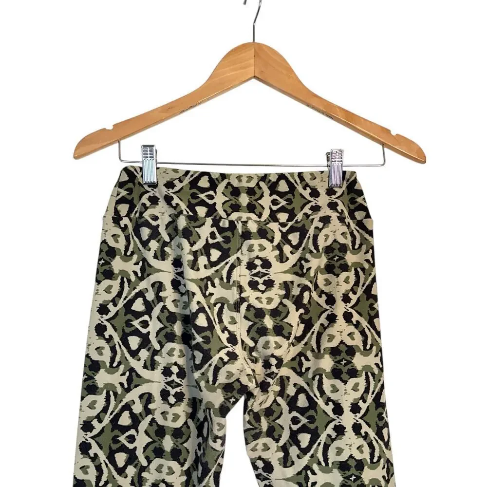 Lularoe Women's One Size Leggings High Waisted Floral Print Active Multi